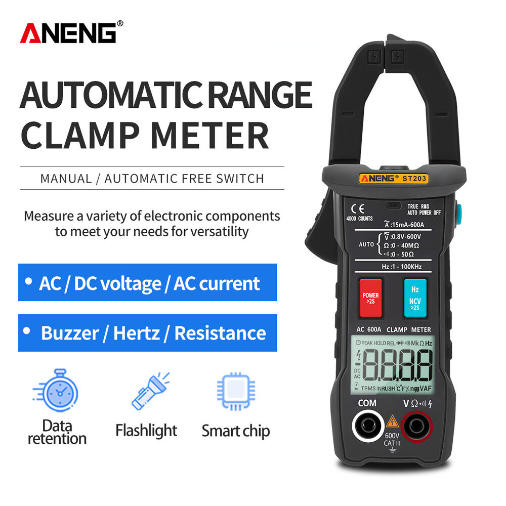 Naya aneng st203 đồng hồ kẹp kỹ thuật số 4000counts true rms mini amp dc / ac ampe kế vôn kế 400v dải tự động khác