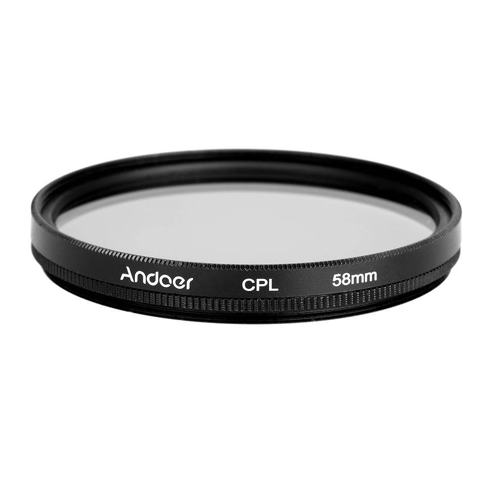 Andoer 58mm UV+CPL+Close-Up+4 +Star 8-Point Filter Circular Filter Kit Circular Polarizer Filter Macro Close-Up Star 8-Point Filter with Bag for Nikon Canon Pentax Sony DSLR Camera