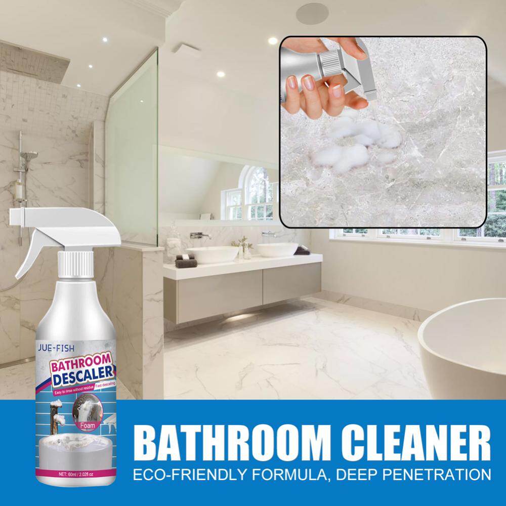 Stubborn Stains Cleaner Powerful Descaling Cleaning Agent Quickly Remove Multi-Purpose Cleaner for Bathtub Toilet Shower Sink Glass Ceramic