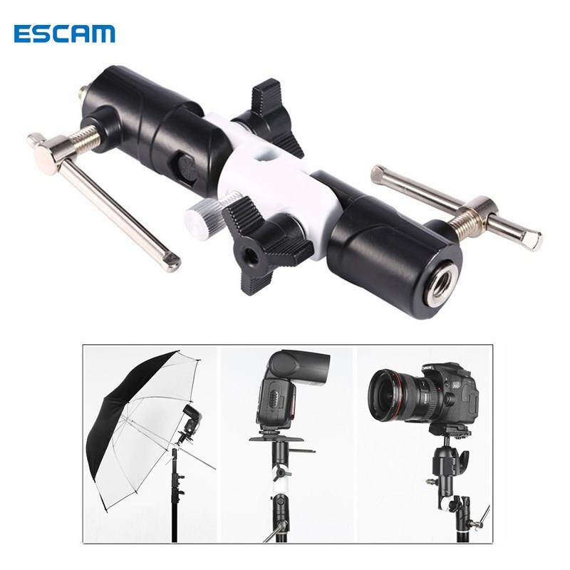 ESCAM Giày Flash 1/4 -3/8 , Xoay Người Giữ Chiếc Ô Ánh Sáng Đứng Khung Với Vít, Bộ Chuyển Đổi Phụ Kiện Máy Ảnh DSLR Loại U