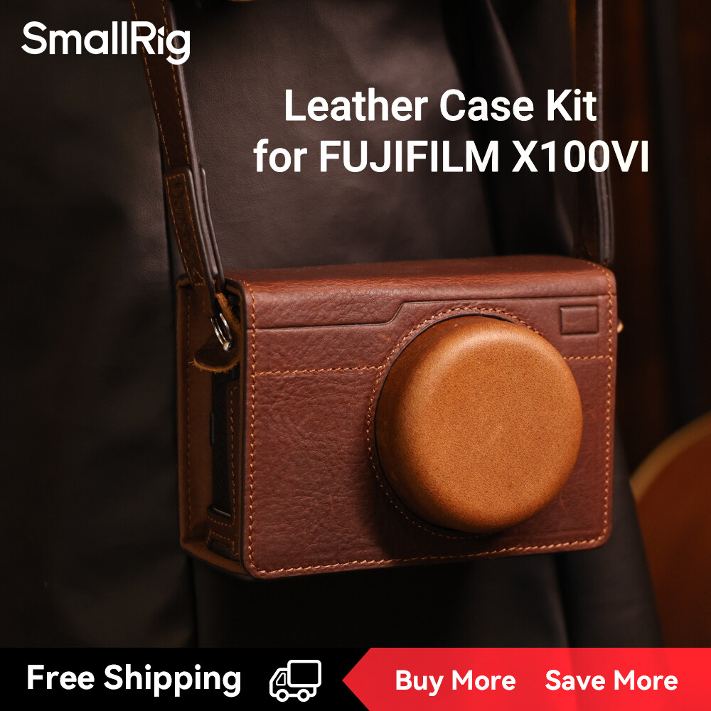 Smallrig x100vi retro cage leather case l-shape handle for fujifilm x100vi 4557 / 4558 / 4556 / 4555