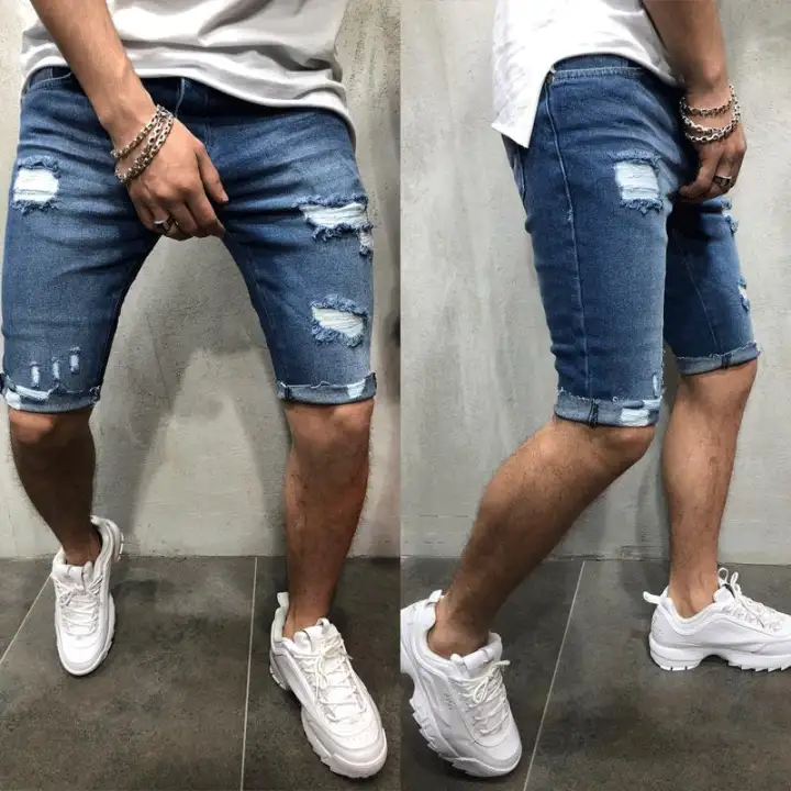 ripped short jeans mens