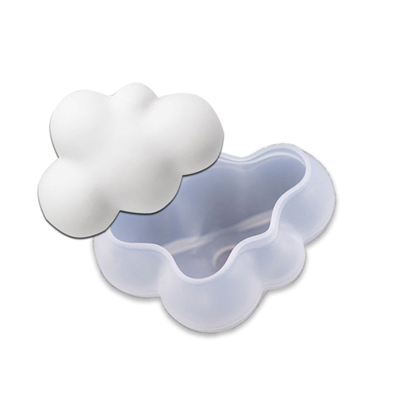 SHOOTHE DIY Handmade Ice Cube Moulds 3D Stereo DIY Baking Decoration Soap Mould Silicone Cloud Shape Multifunction S/M/L 1Pcs