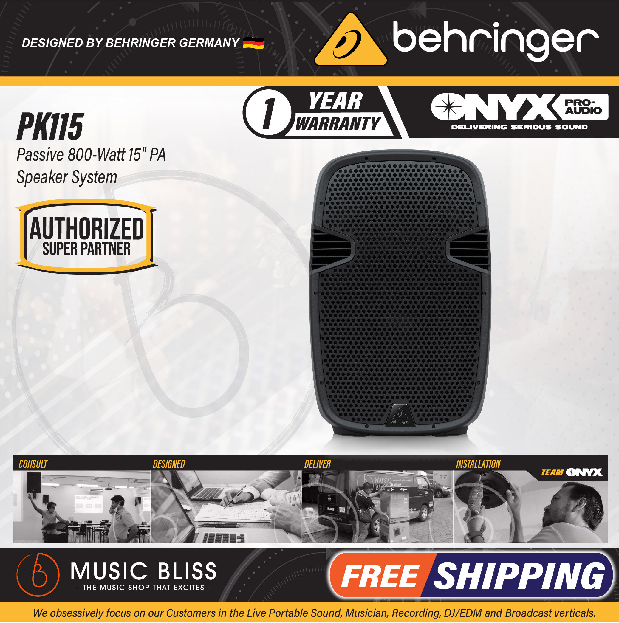 Behringer 800 watt hot sale speaker