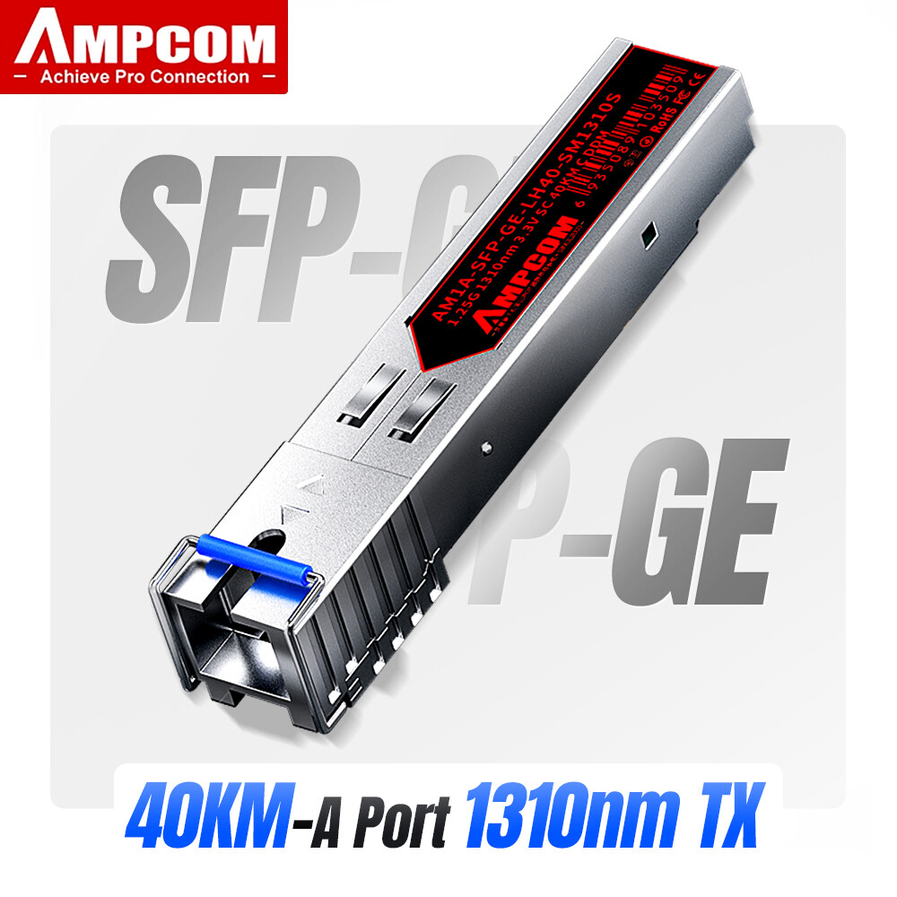 Ampcom sc sfp bidi wdm 1.25g 1310/1550nm fiber optic transceiver modules single mode ddm 3km/10km/20km/40km
