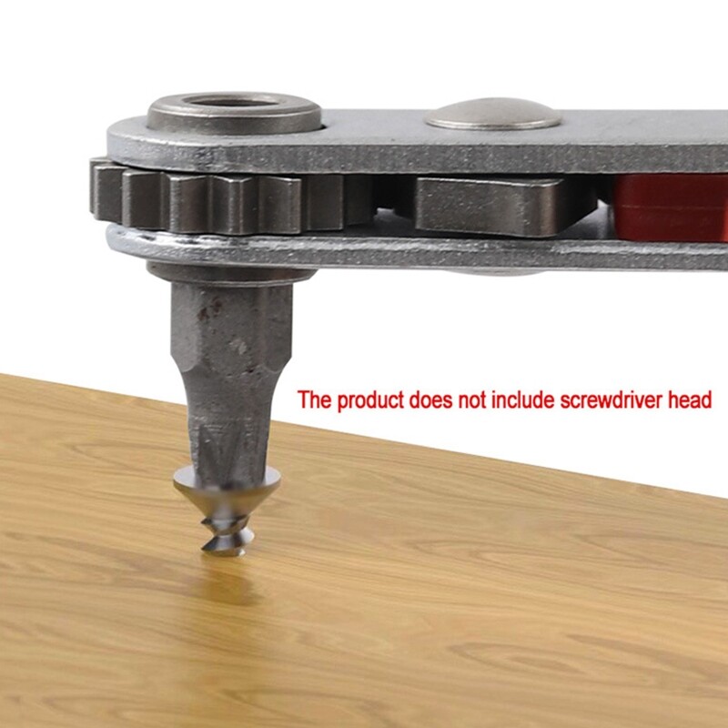 Double-way Ratchet Wrench 1/4"(6.35mm) Hex Torx Bidirectional Control Mini Screwdriver Drill Bit Tool for Auto Repairing