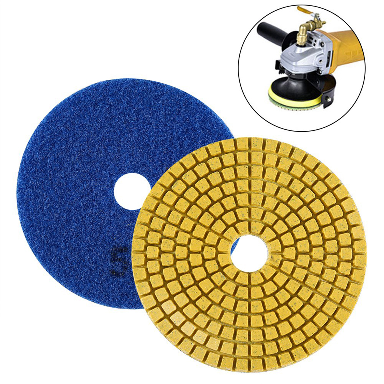 100mm 4 Wet Diamond Grinding Disc Polishing Pad for Granite Marble Stone