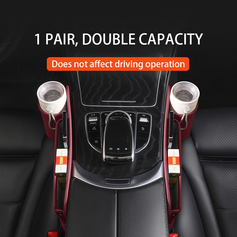 SEAMETAL Universal Car Storage Box Multi-function Organizers Auto Seat Central Control Plug Seat Gap Storage Bag