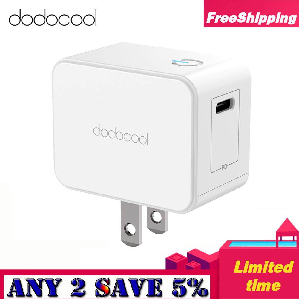 Dodocool 18 W USB Tipe-C Charger Dinding Adaptor Portabel dengan Power Pengiriman untuk Huawei P20/Huawei P30/XiaoMi /Samsung/OPPO/VIVO/Redmi iPad Pro 2018/iPhone dan Banyak Lagi Pengisi Daya Yang Bisa Dilipat AC 100-240 V kami