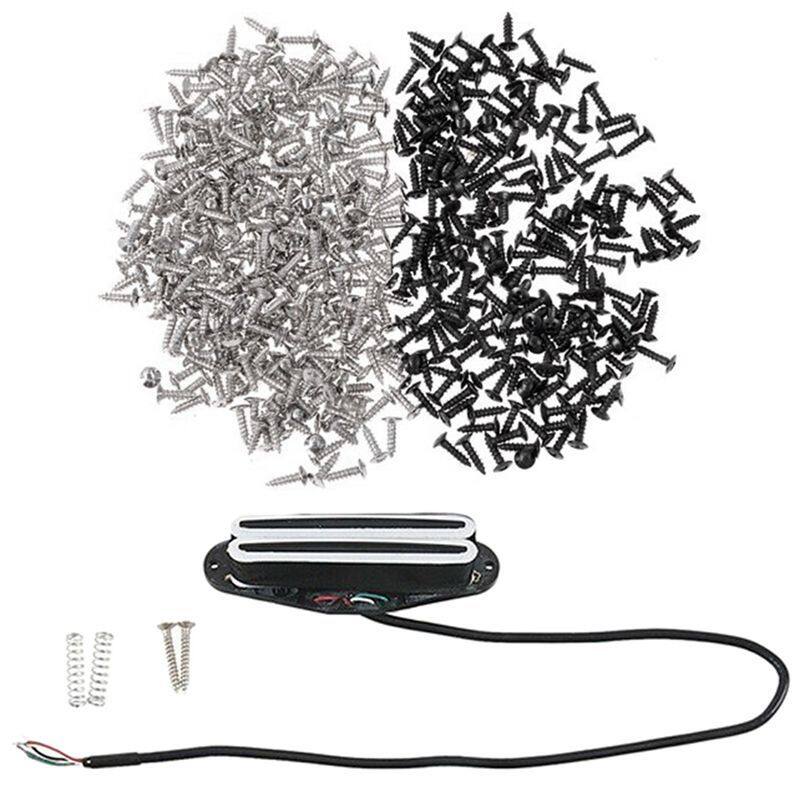 200 Piece Bass and Guitar Pickguard Mounting Screws Scratch Plate with Dual Hot Rail Blaster Humbucker Pickups Malaysia