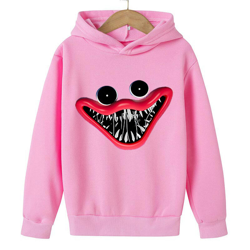 HS Children's hoodie loose hoodie Poppy Playtime hoodie long sleeve printed hoodie