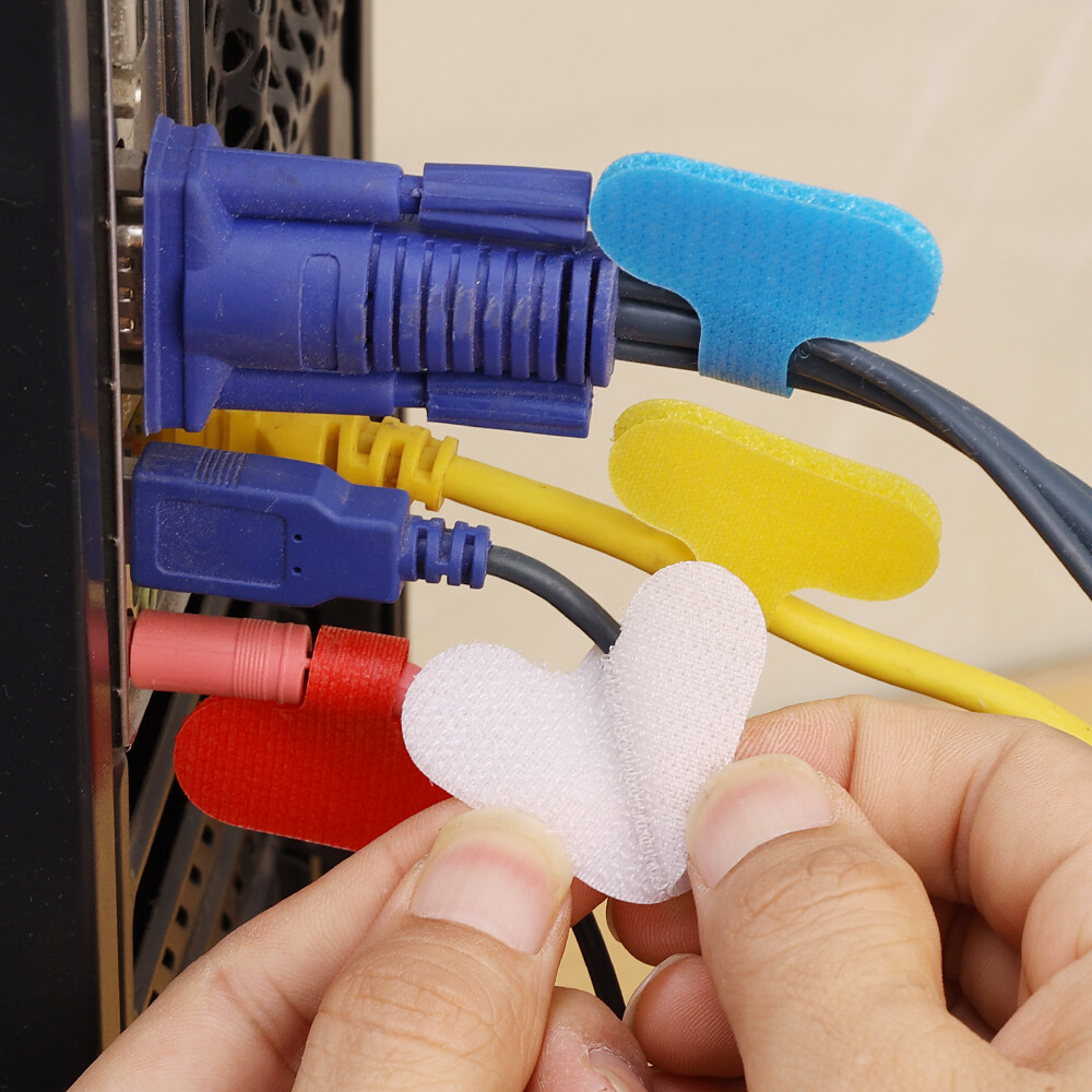 【On Sale】10Pcs Cáp nhãn giấy dòng dữ liệu nhận dạng sợi dây Thẻ Nhãn tổ chức mạng