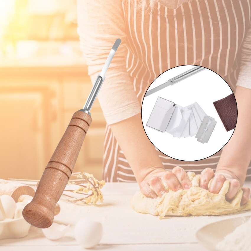 Bánh Mì Arc Cong Cutter Thợ Làm Bánh Cutter Slashing Công Cụ Bánh Mì Bột Chấm Điểm Lưỡi Công Cụ Làm Dao Cạo Cutter Cong Cutter
