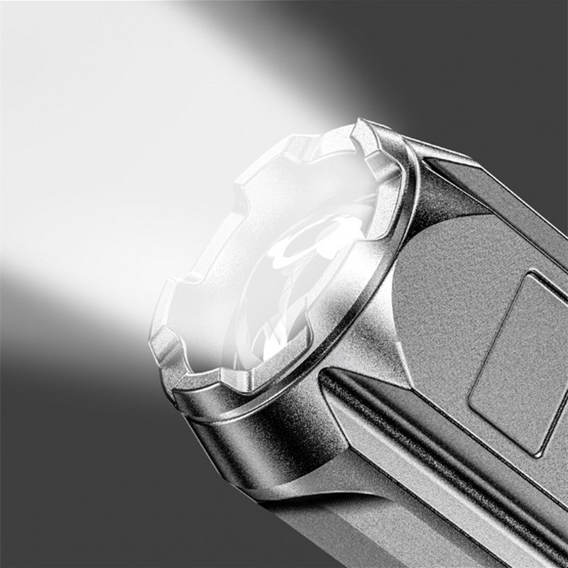 Đèn Pin Siêu Sáng Đèn Pin Led Tập Trung Ánh Sáng Mạnh ABS Đèn Pin Đa Năng Ngoài Trời Lực Lượng Xenon Phóng To Có Thể Sạc Lại A15