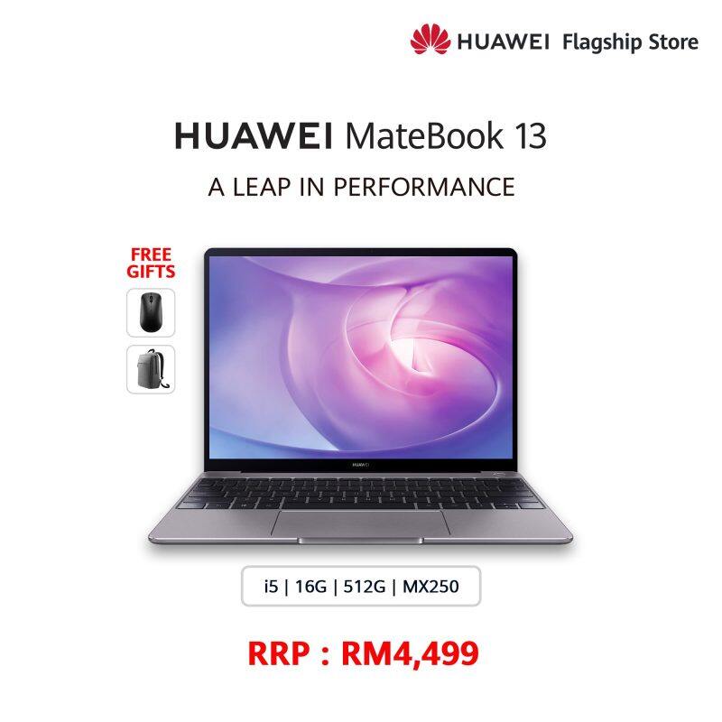 HUAWEI MATEBOOK 13 I5 2020 FREE Band 4 + FREE Mouse + FREE Backpack Malaysia