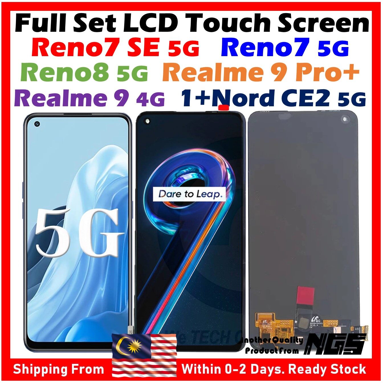 OLED Full Set LCD Touch Screen Compatible For OPPO RENO7 SE 5G RENO 7 