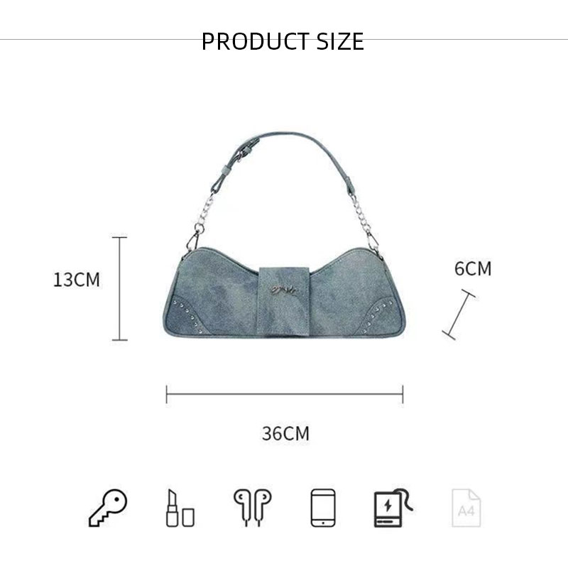 C&K Original niche design tie-dye bag Glitter Design Pack Premium Bow Bag