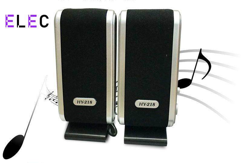 ELEC Mini Portable USB 2.0 pc sound Speaker 3.5mm Headphones Audio Jack HY-218 for Notebook Desktop PC