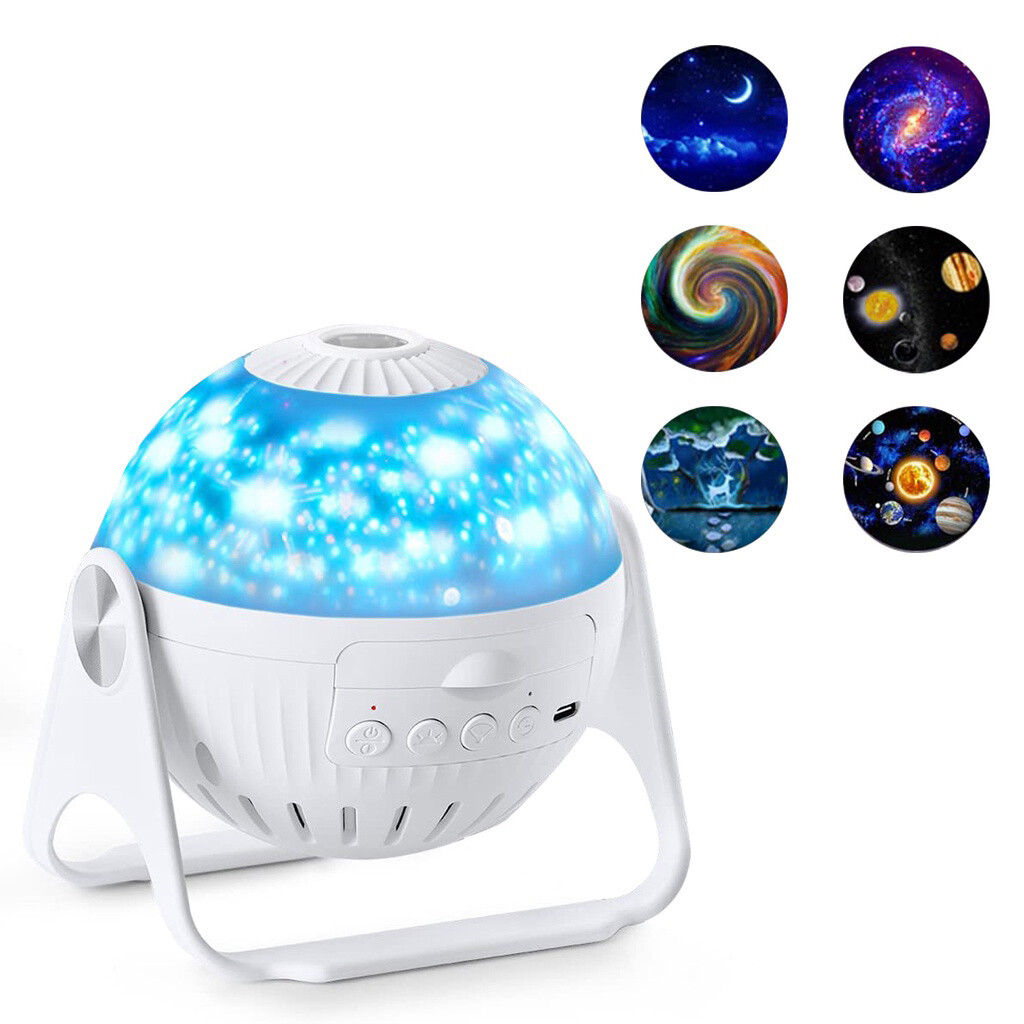 Máy chiếu bầu trời đầy sao, Đèn ngủ Galaxy Night Light Cặp đôi quà tặng Đèn bản đồ có thể xoay 360 độ