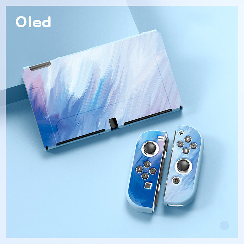 DISOUR Ốp Bảo Vệ OLED Cho Nintendo Switch Ốp Chơi Game Switch NS OLED Ốp Mềm Bao Gồm Tất Cả TPU Cho Máy Chủ Console Ốp Bảo Vệ