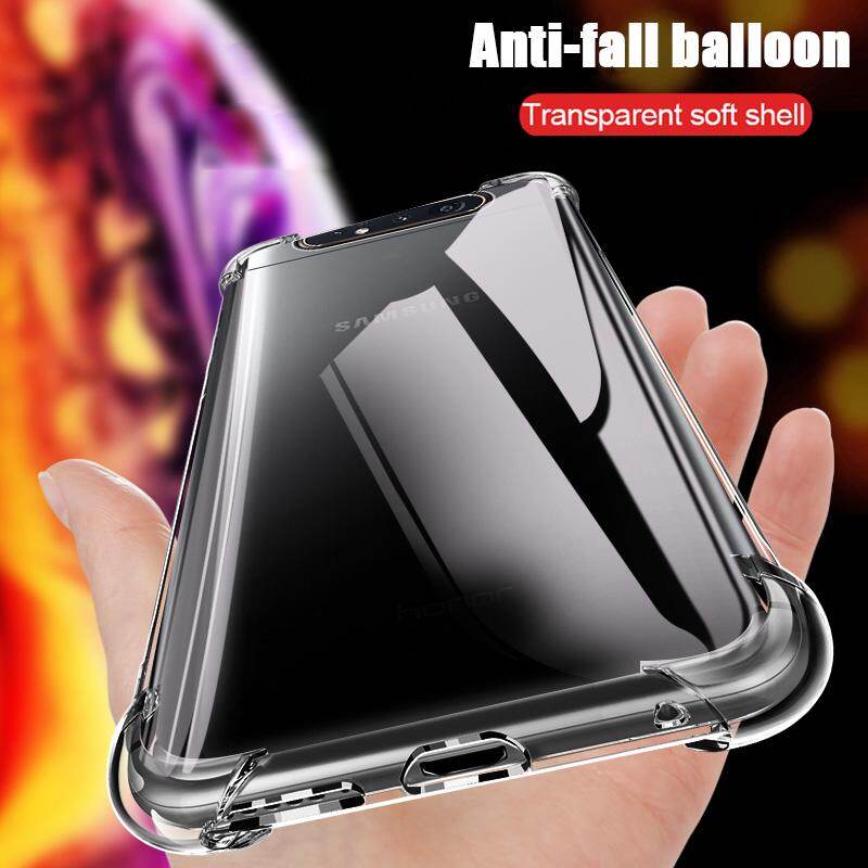 For Samsung Galaxy A80 Case, Shockproof Airbag Transparent Slim Soft TPU Silicone Bumper Armor Phone Case Protection Casing Back Cover for Samsung A80 SM-A805F