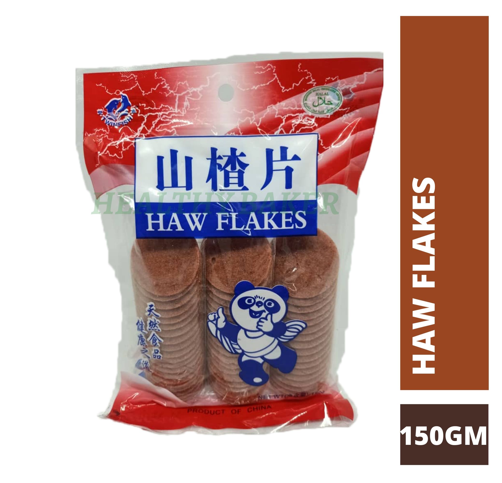 Haw Flakes Panda 150gm Twin Fish Brand Halal Asam Keping Big Haw Flakes Lazada