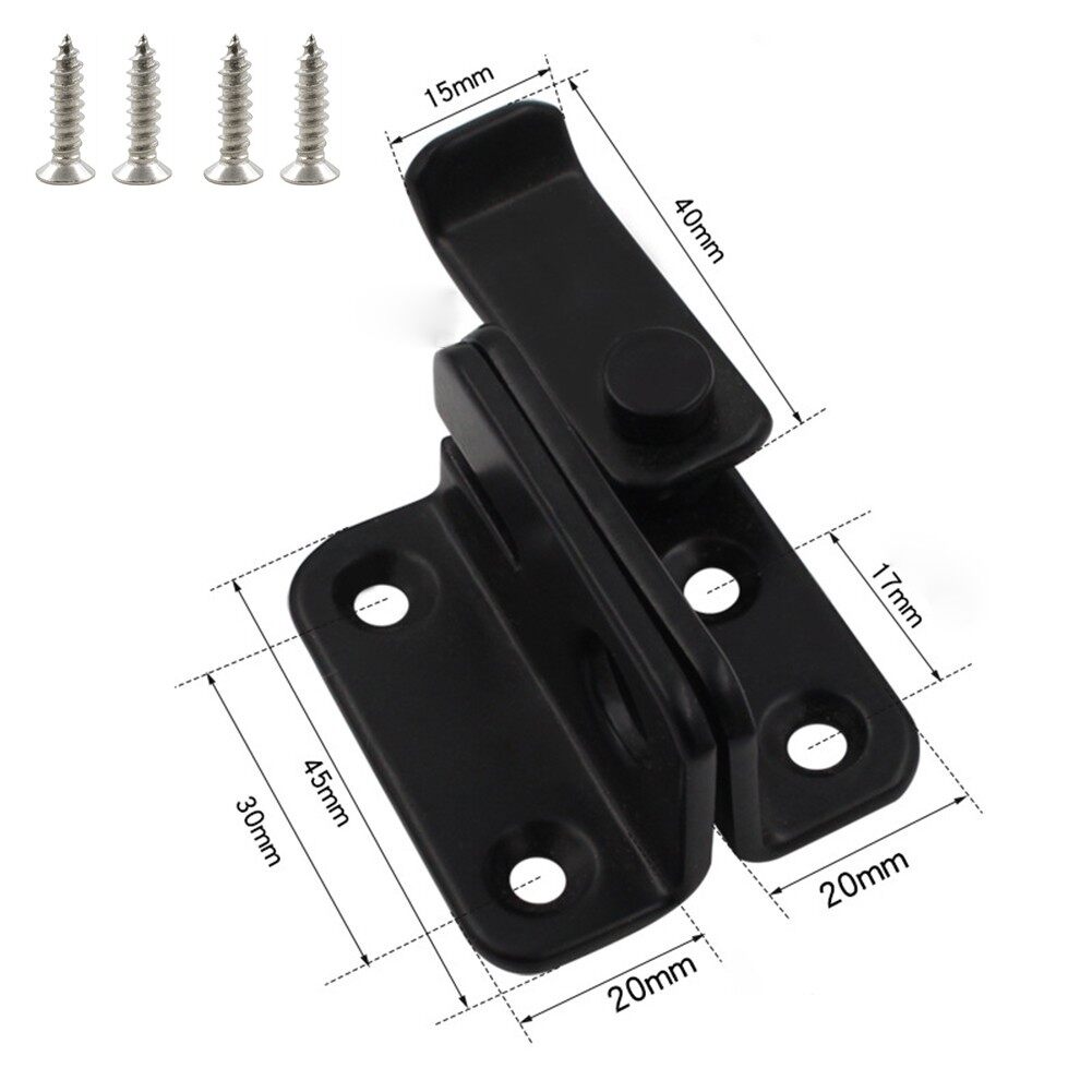 Door Bolt Screws With Free Punching Wardrobe Door Bolt Latch Drawer Lock Safety Stainless Steel