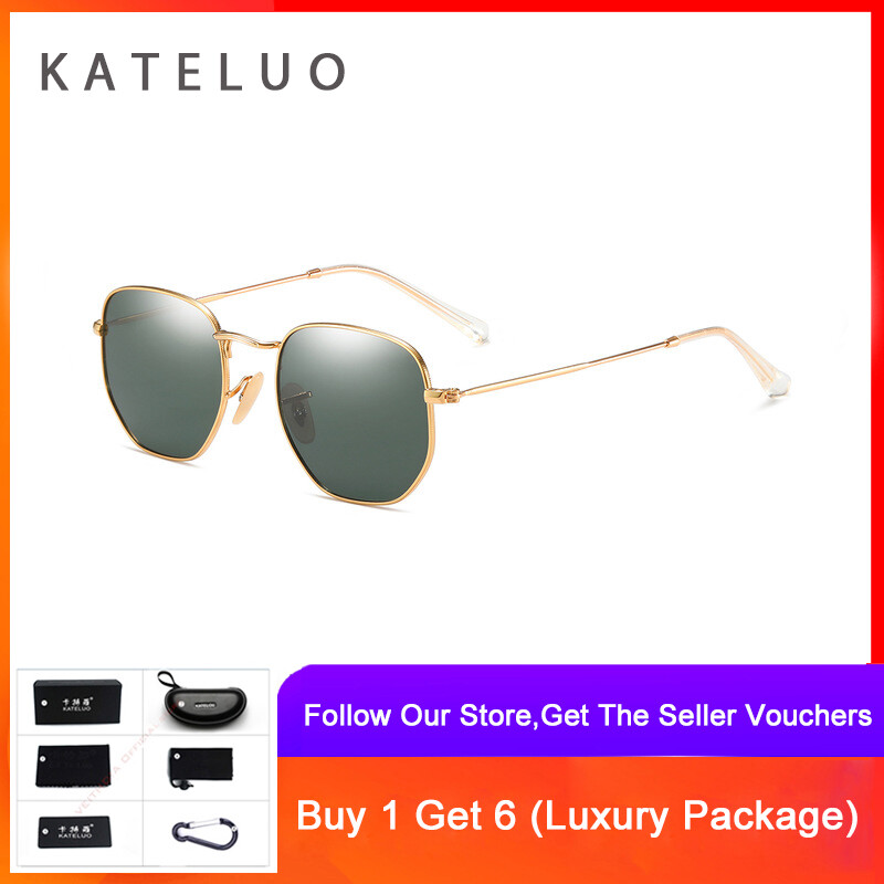 Kateluo women Square polarized UV400 wool sun glasses women sun glasses fashion driving eyewear accessories 3447