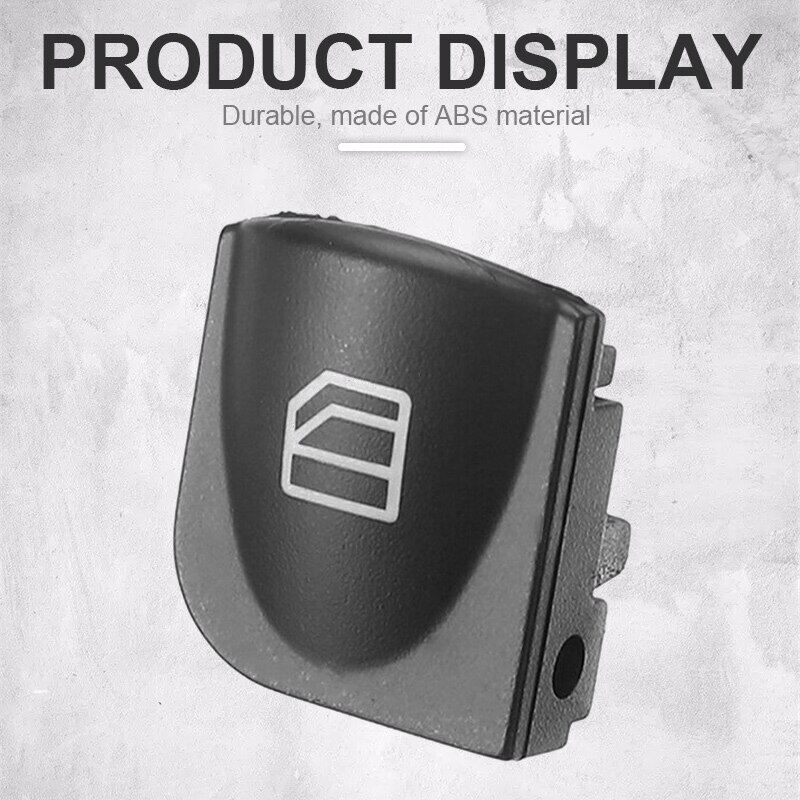 Left+Right Car Window Windshield Control Power Switch Black Button Cover A2038210679 For Mercedes Benz W208 W203 C CLK