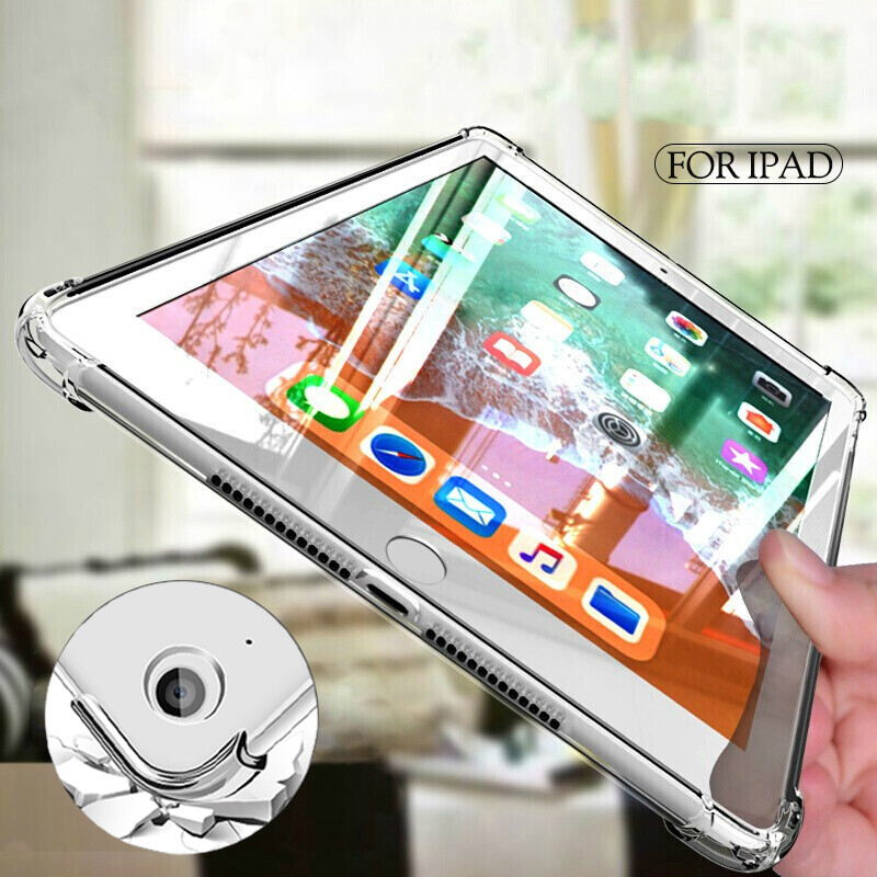 Clear Silicone Case For iPad 10.2 2019 Case Transparent TPU Back Cover For iPad 9.7 2017 2018 Air 2/1 3 Pro 10.5 11 2020 12.9 Mini 2/3/4/5 Capa