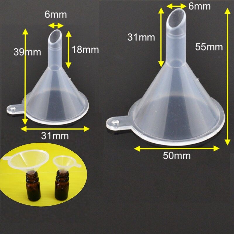 Mini Funnel Plastic Transparent 3/5cm Small Mouth Multi-Purpose Supplies Liquid Packaging Tools Laboratory Small Equipment