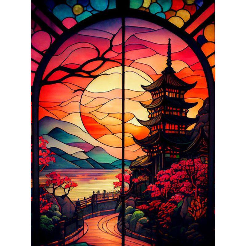 SDOYUNO Decorative Painting By Numbers Hand Painting Canvas Painting Dazzling Scenery Paintings Home Decoration