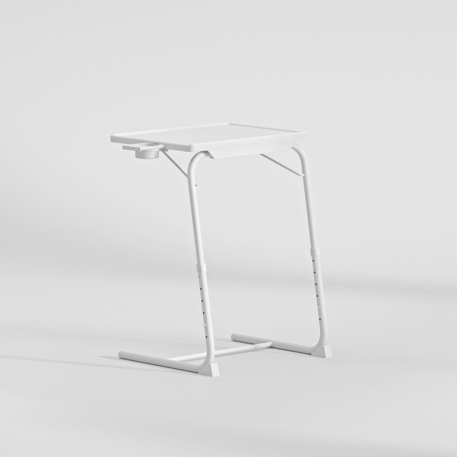 TV Tray Table, Adjustable TV Dinner Tray for Eating Snack Food, Side