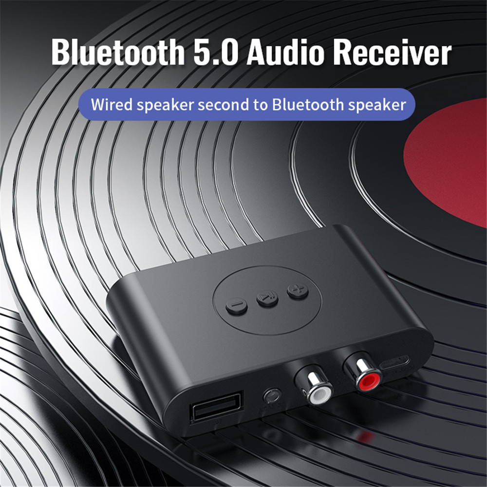 Bộ Thu Bluetooth 5.0 Bộ Thu Âm Thanh Với Đầu Vào Aux 3.5Mm Bộ Chuyển Đổi Không Dây Có NFC Cho Loa T V Xe Hơi