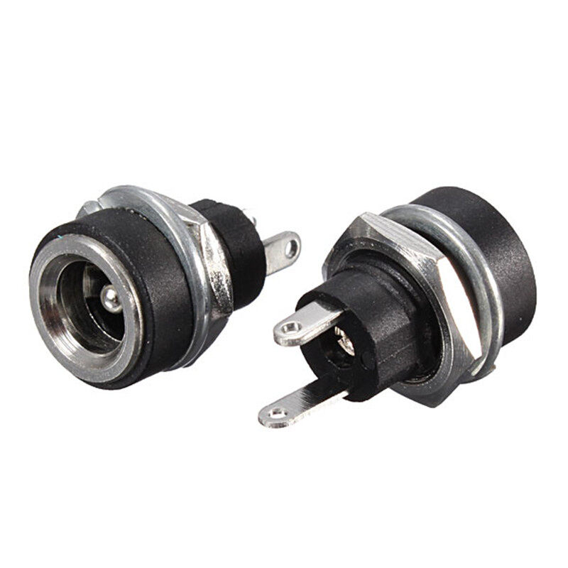 DM 5pcs dc cung cấp điện 5.5 x 2.1mm jack nữ bảng điều khiển gắn kết kết nối