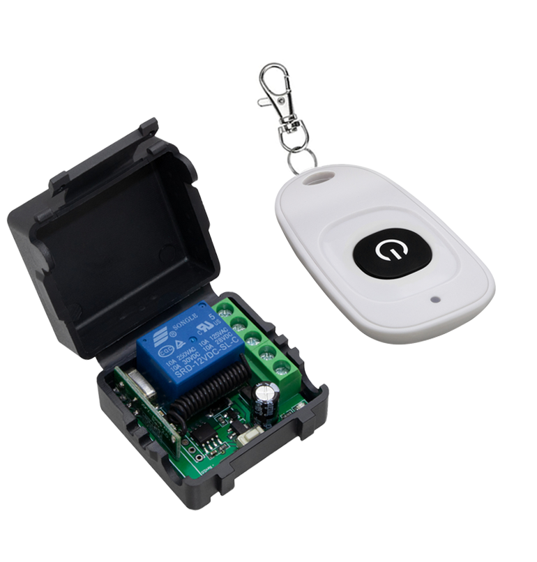 Aitemay 433 Mhz DC 12V 1CH Relay Module Receiver EV1527 Wireless Remote Control Switch for Garage Curtain Lamp Appliance