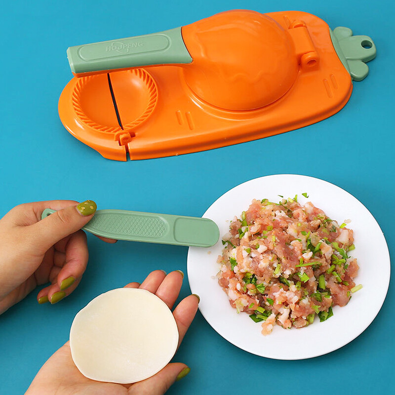 Konco Dụng Cụ Làm Bánh Bao 2 Trong 1 Dụng Cụ Ép Bột Dụng Cụ Làm Bánh Bao Khuôn Bọc Dụng Cụ Làm Da Bánh Bao Ép Empanada Phụ Kiện Nhà Bếp
