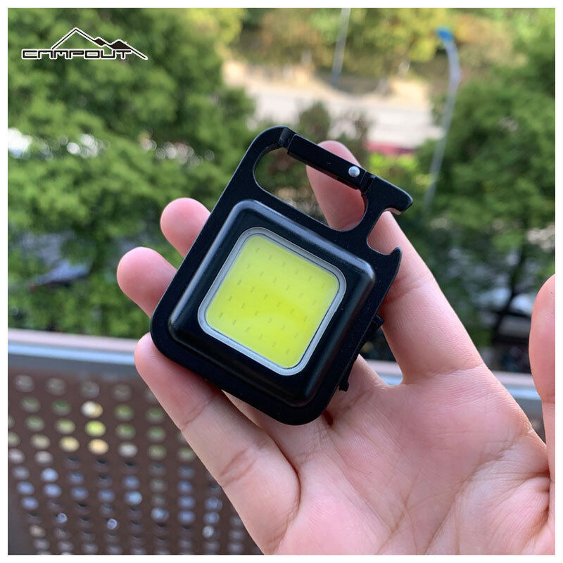 CAMPOUT【COD】💡Multi-function portable light mini keychain light portable strong light small flashlight ultra-lightweight outdoor charging work light