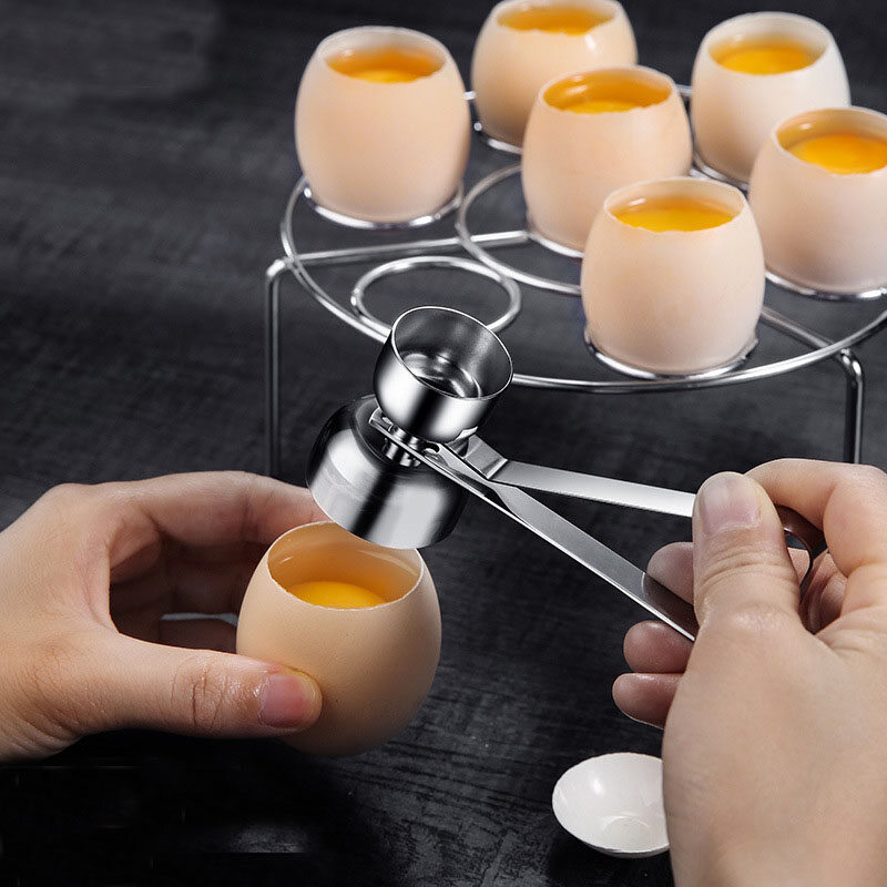 Dream Hunter Stainless Steel Eggshell Opener Egg Cutter Egg Topper Cracker Separator Cooker Cracker