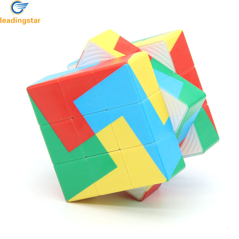 LeadingStar Fast Delivery Creative Gradient Color 3x3x3 Magic Cube Multi-color Speed Cube Intellectual Toy For Boys Girls