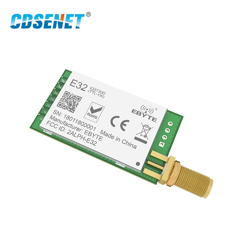 Lora SX1278 SX1276 433Mhz Module Transmitter Receiver 8000M E32-433T30D-V8.1 UART Long Range 433 Mhz 1W Wireless Rf Transceiver