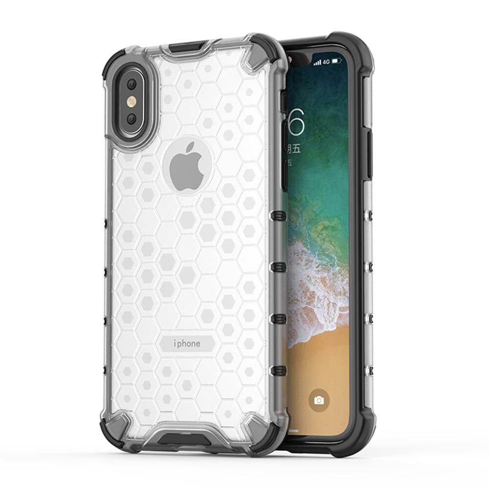 For iPhone 11 12 13 14 Pro Max SE 2020 6 6S 7 8 Plus X XR XS Max Back Cover Dual Layer Hybrid TPU + PC Honeycomb Rugged Case Shockproof Cover Casing