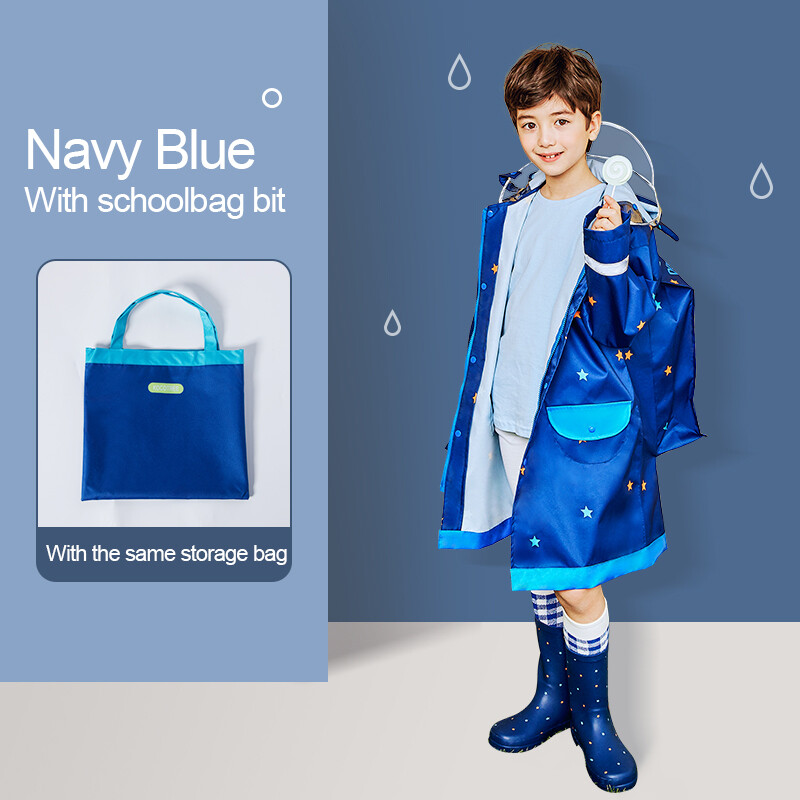 Kocotree Children Kids Raincoat With Reflective stripsGirls Boys