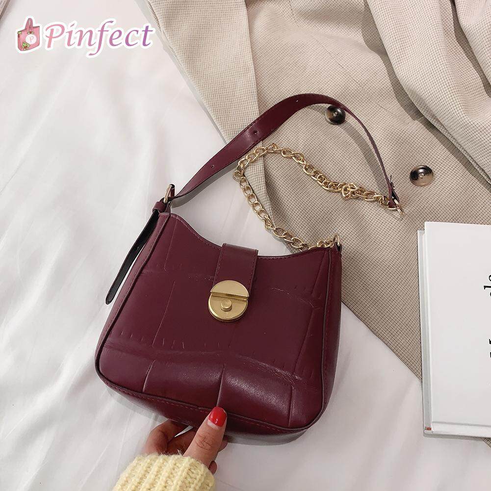 Women's  PU Leather Heart Shape Crossbody Bag Sling Chain Floral Zipper Handbag