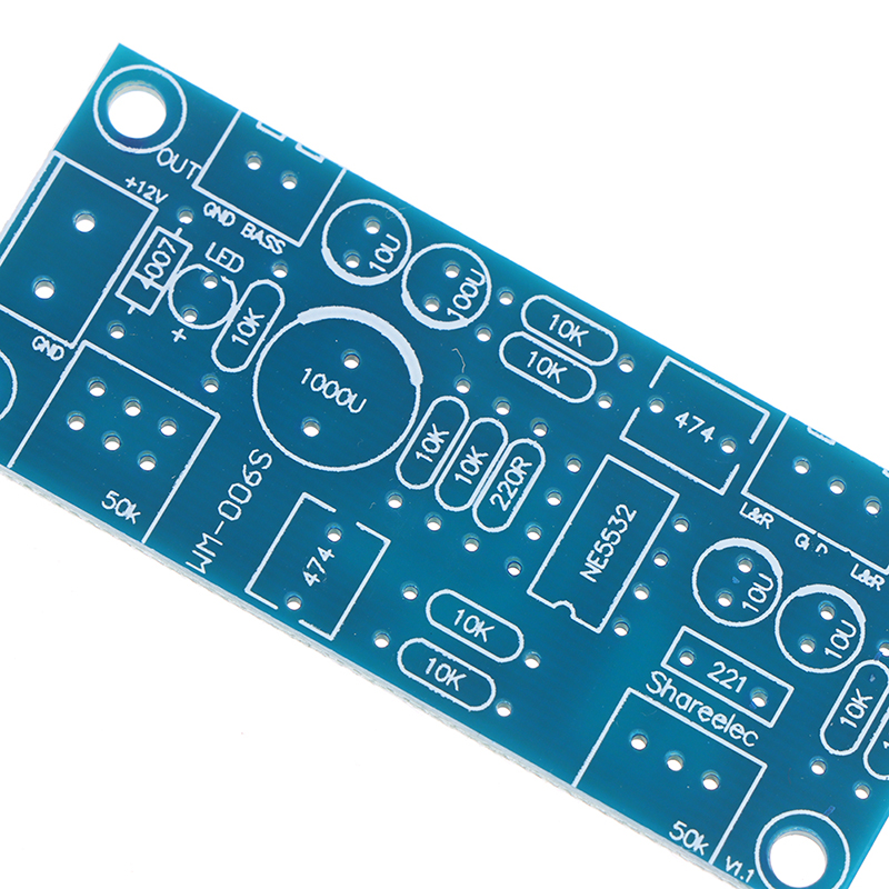 LANG Low Pass Filter Bass Subwoofer Pre-AMP Amplifier Board Dual Power ...