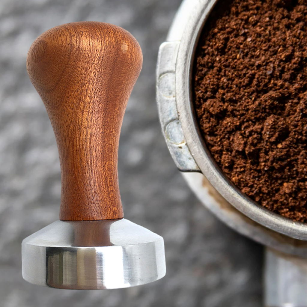 Blesiya Professional Coffee Tamper Wood Handle for Coffee Maker Coffee Machine