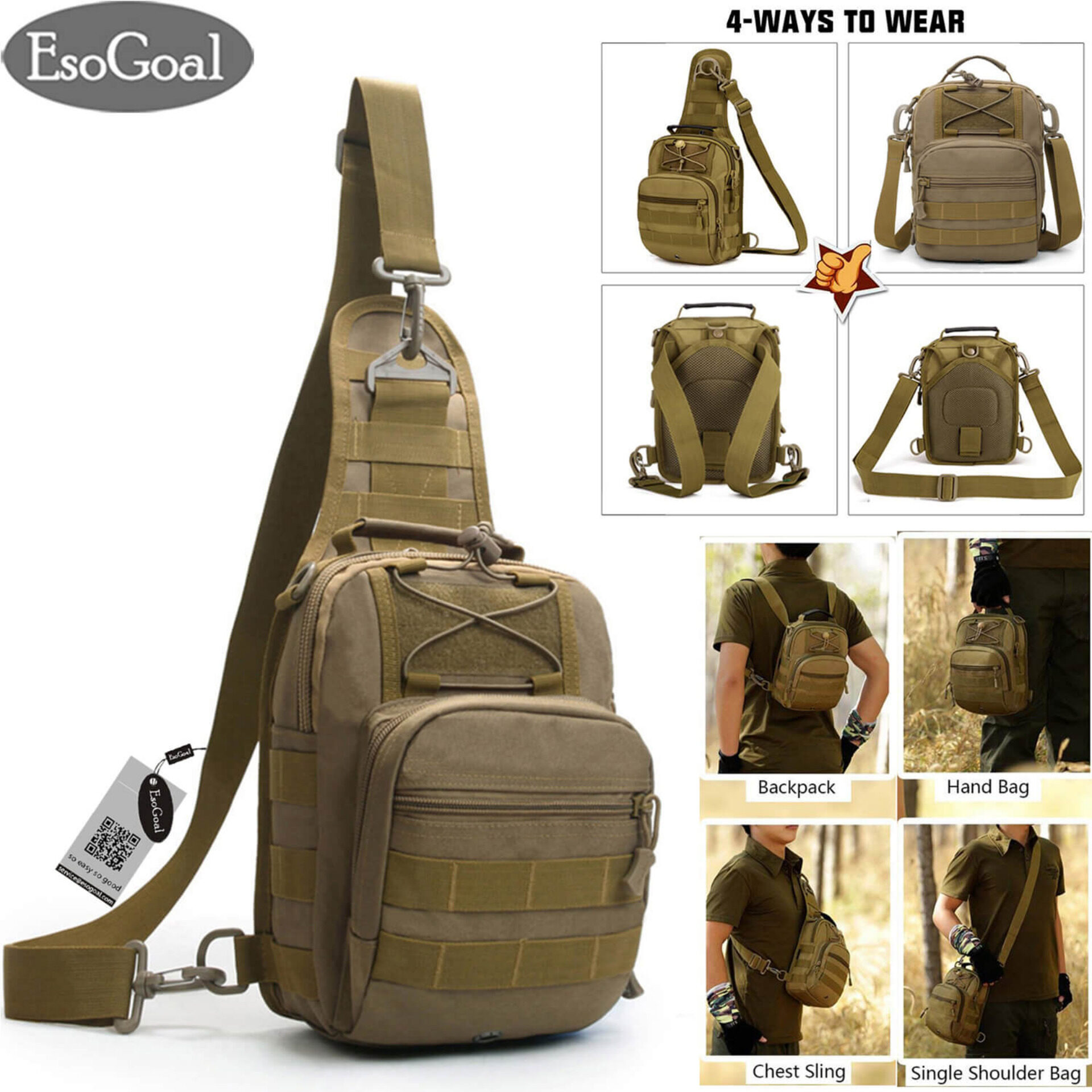 single sling tactical backpack