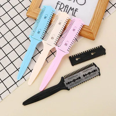 hairdressing tool barber scissor hair cut styling razor magic blade comb