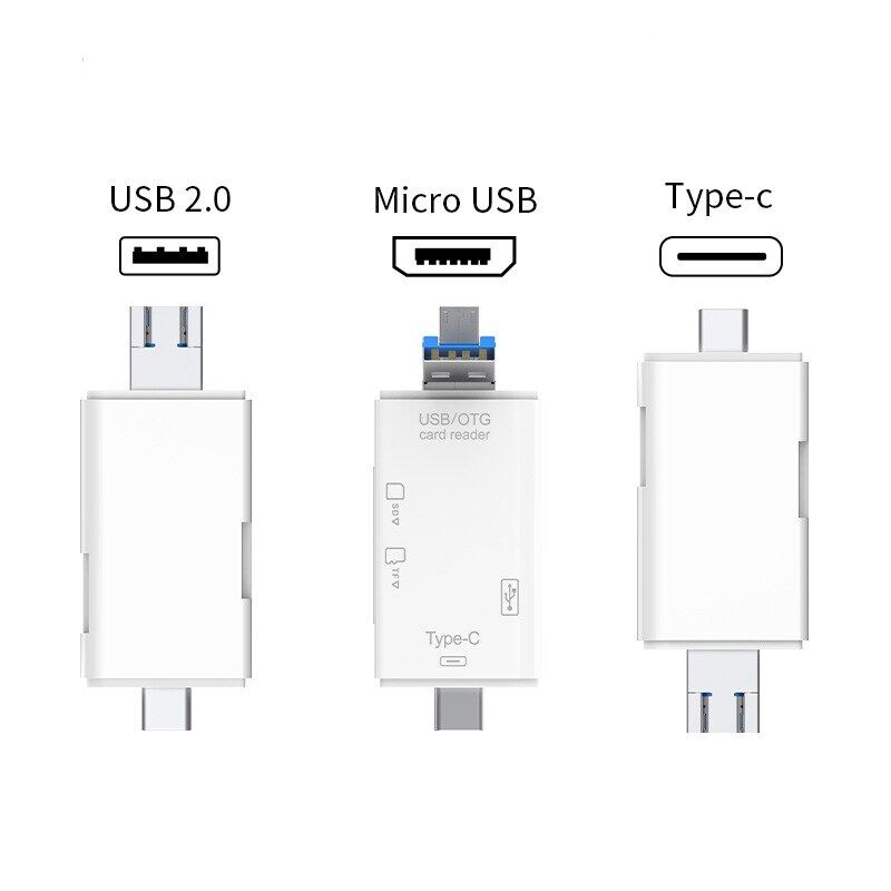 USB Micro SD/Đầu Đọc Thẻ TF USB 2.0 Mini Điện Thoại Di Động Đầu Đọc Thẻ Nhớ USB Tốc Độ Cao Bộ Chuyển Đổi Cho Laptop Phụ Kiện