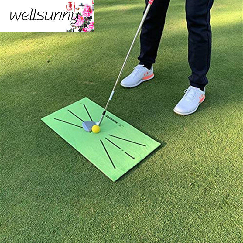 Wellsunny Thảm Đánh Golf Có Thể Gập Lại Thảm Tập Đánh Golf Di Động Hỗ Trợ Tập Swing
